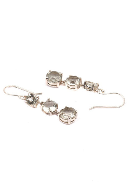 Stone Tiered Earrings 