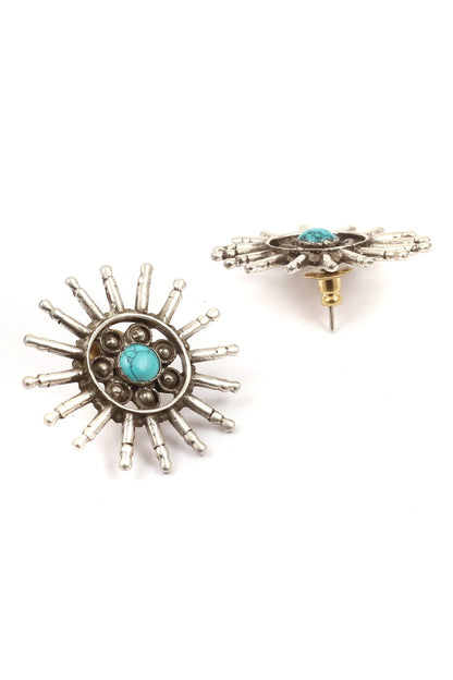 Stone Studded Ear Studs 