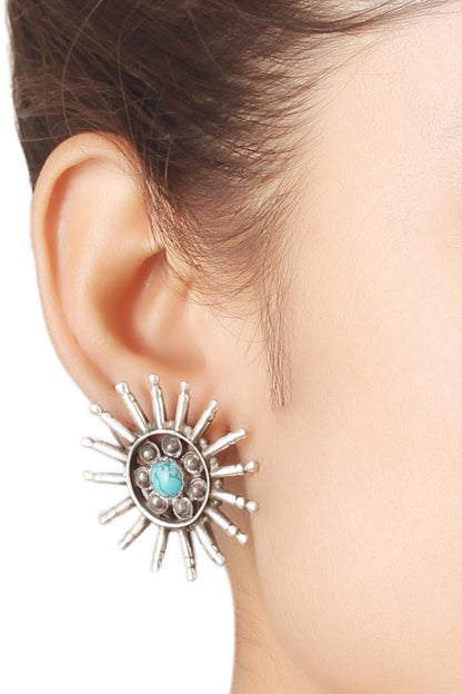 Stone Studded Ear Studs 