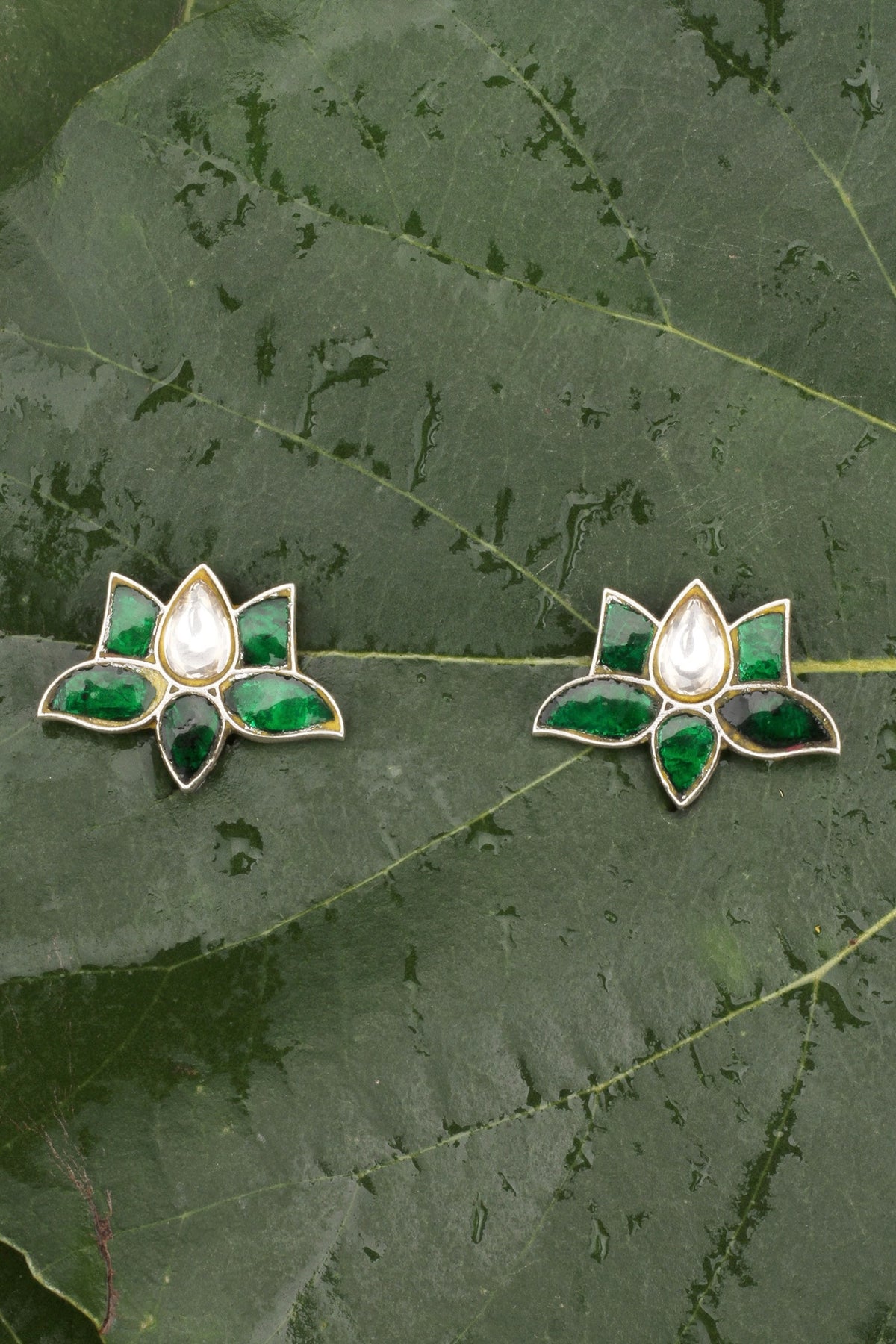  Marine Floral Stud Earrings 