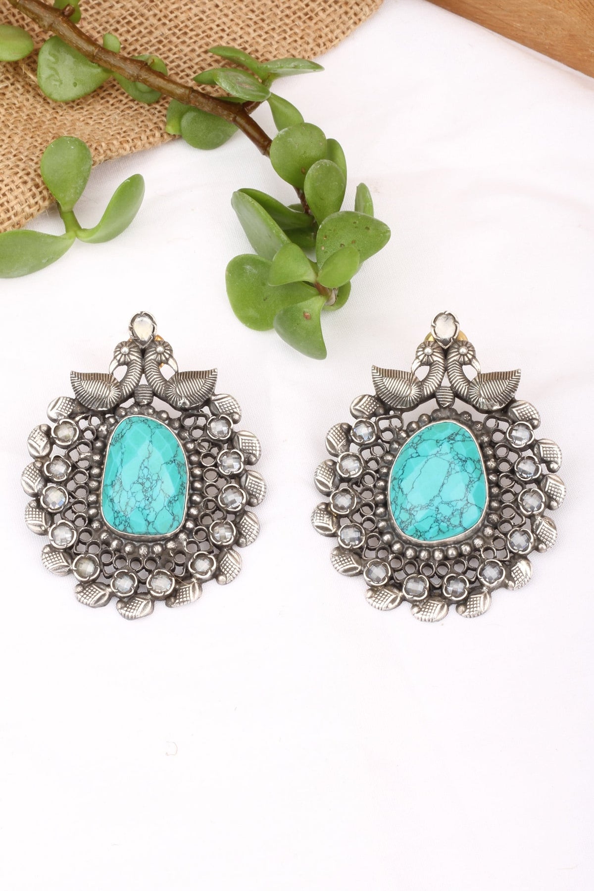  Adiba Carved Earrings 