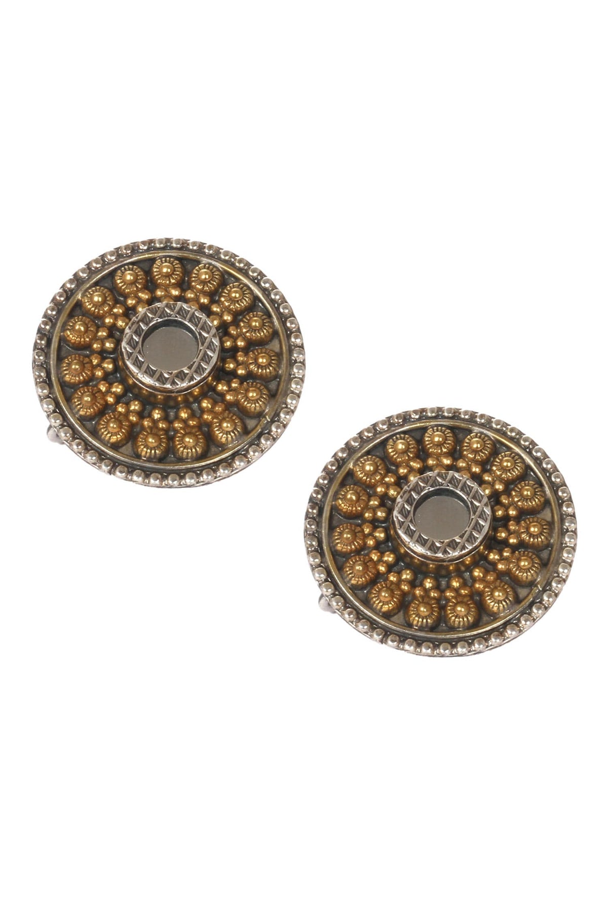 Handmade Glass Stone Stud Earrings 