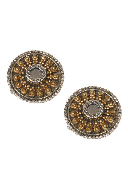 Handmade Glass Stone Stud Earrings 