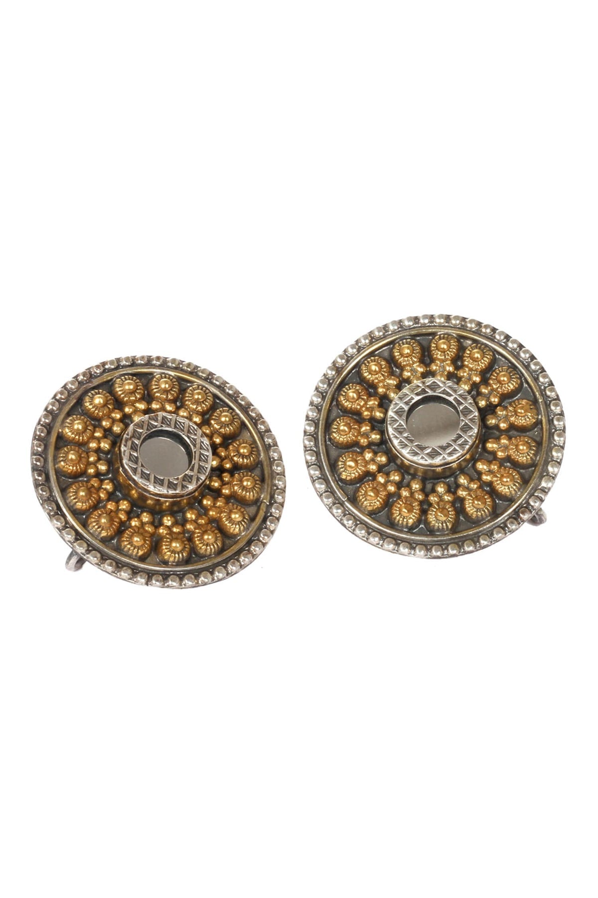 Handmade Glass Stone Stud Earrings 