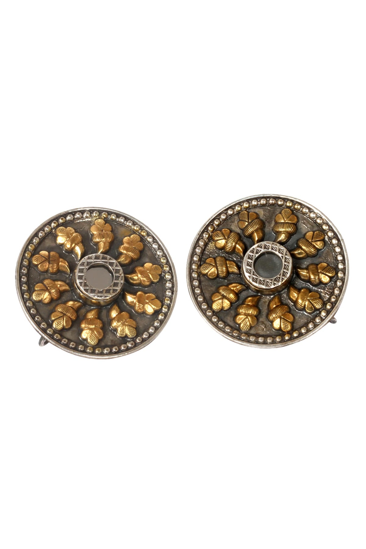 Handmade Glass Stone Stud Earrings 