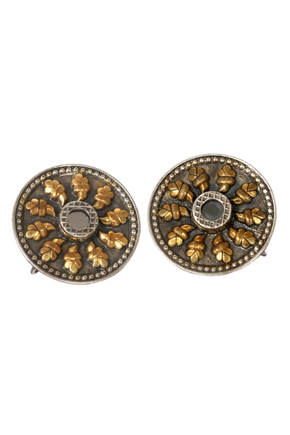 Handmade Glass Stone Stud Earrings 