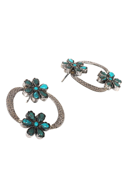 Handmade Floral Bead Stud Earrings 