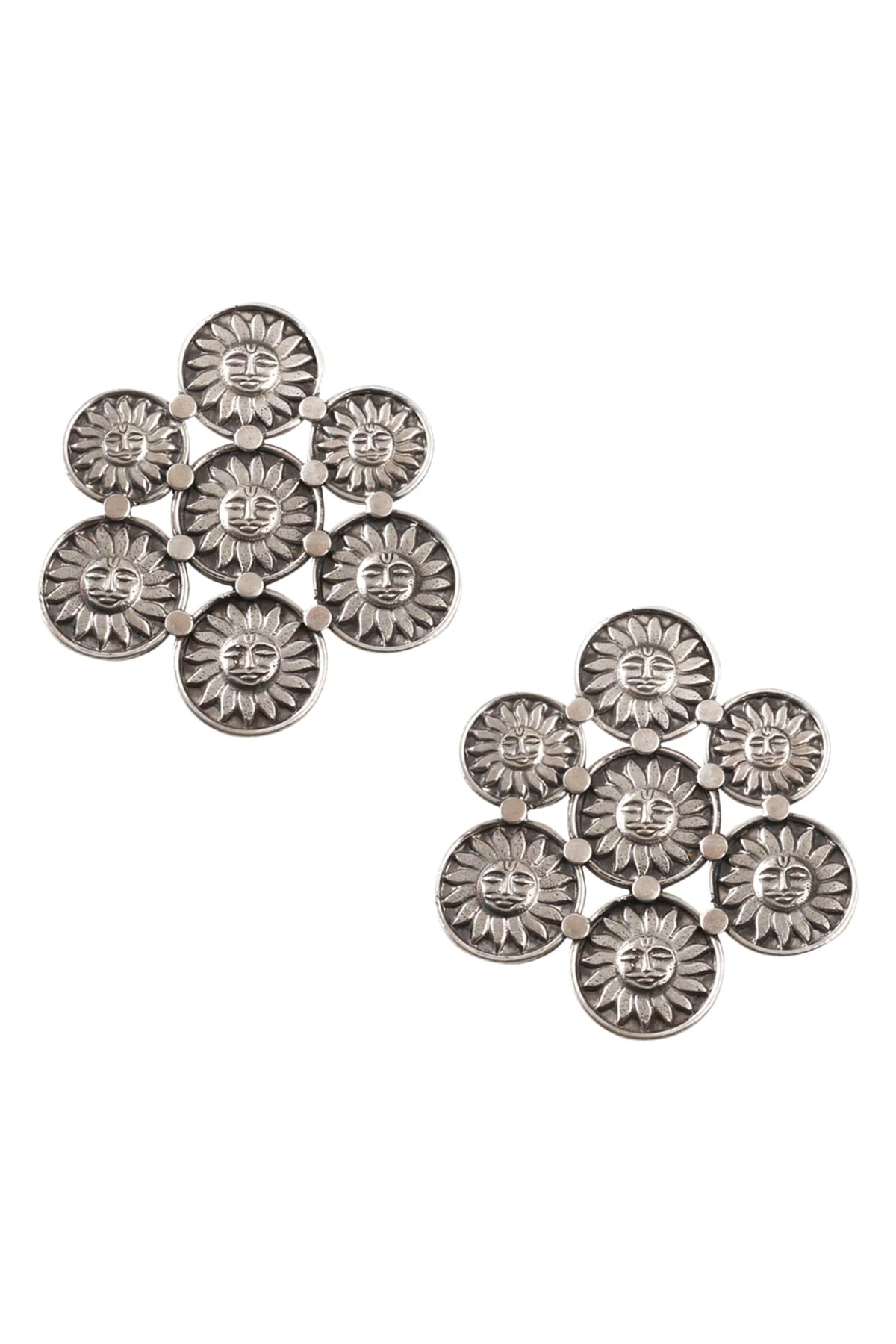 Handmade Floral Stud Earrings 