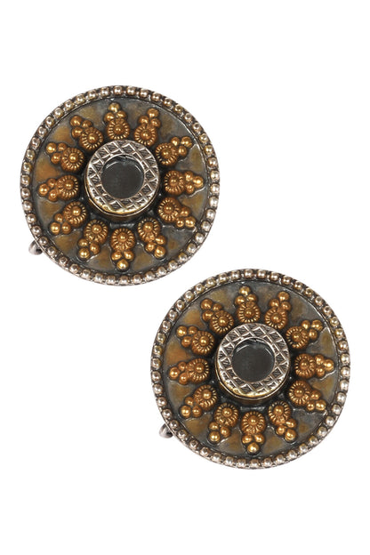 Handmade Glass Stone Stud Earrings 