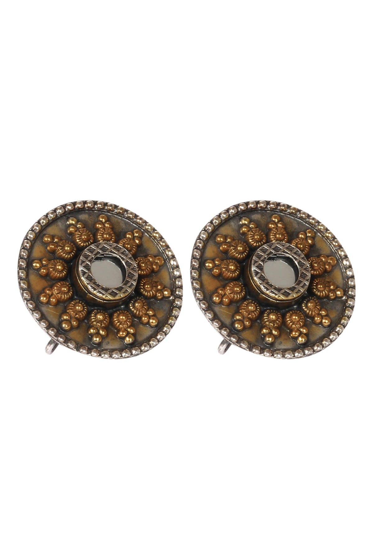 Handmade Glass Stone Stud Earrings 