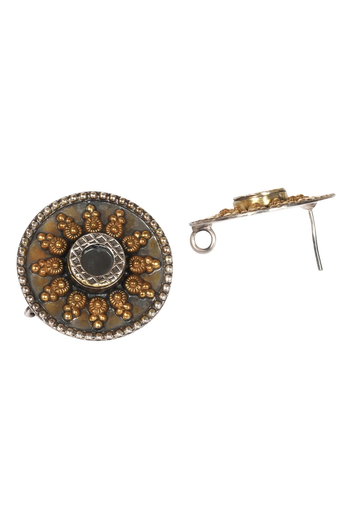 Handmade Glass Stone Stud Earrings 
