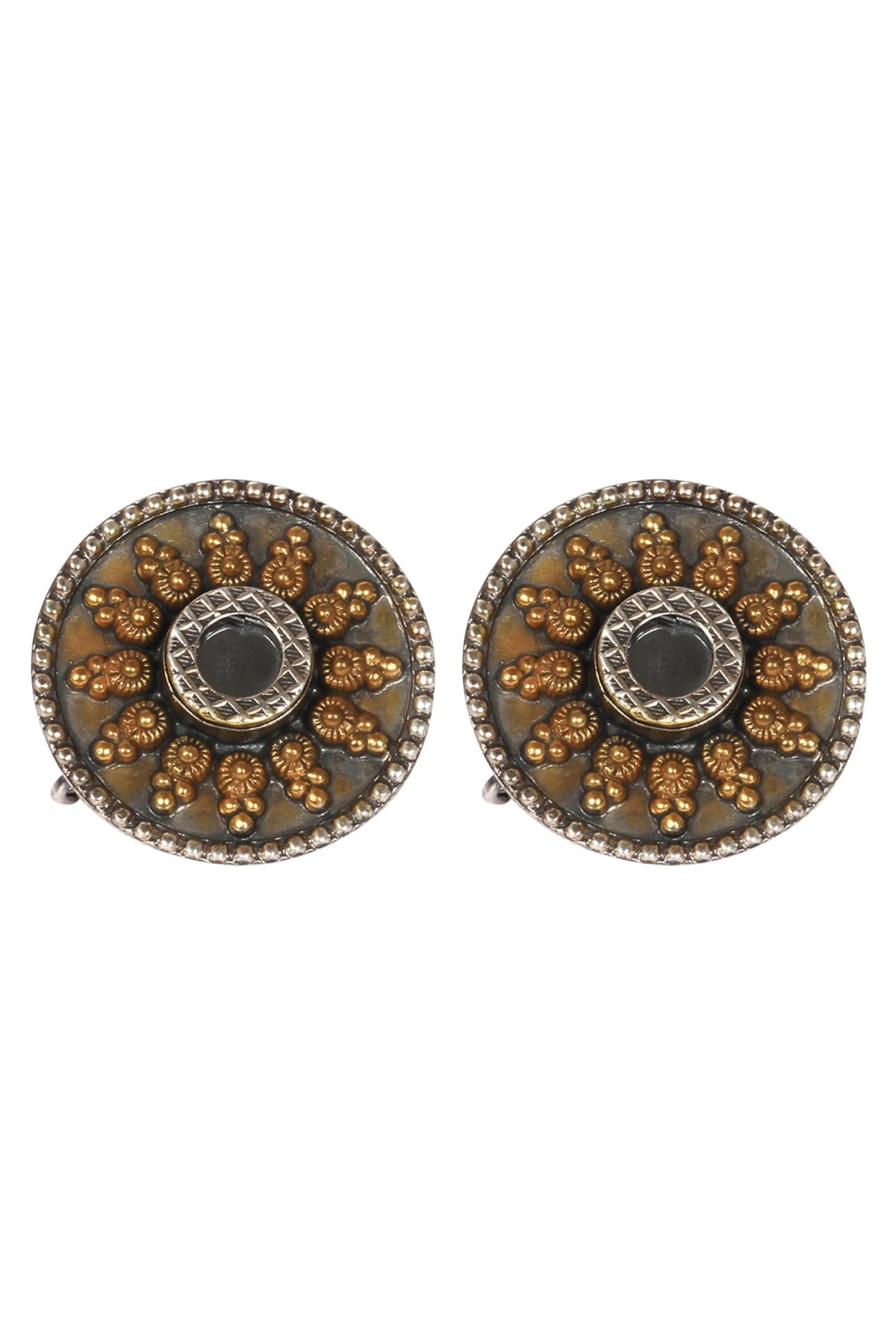 Handmade Glass Stone Stud Earrings 