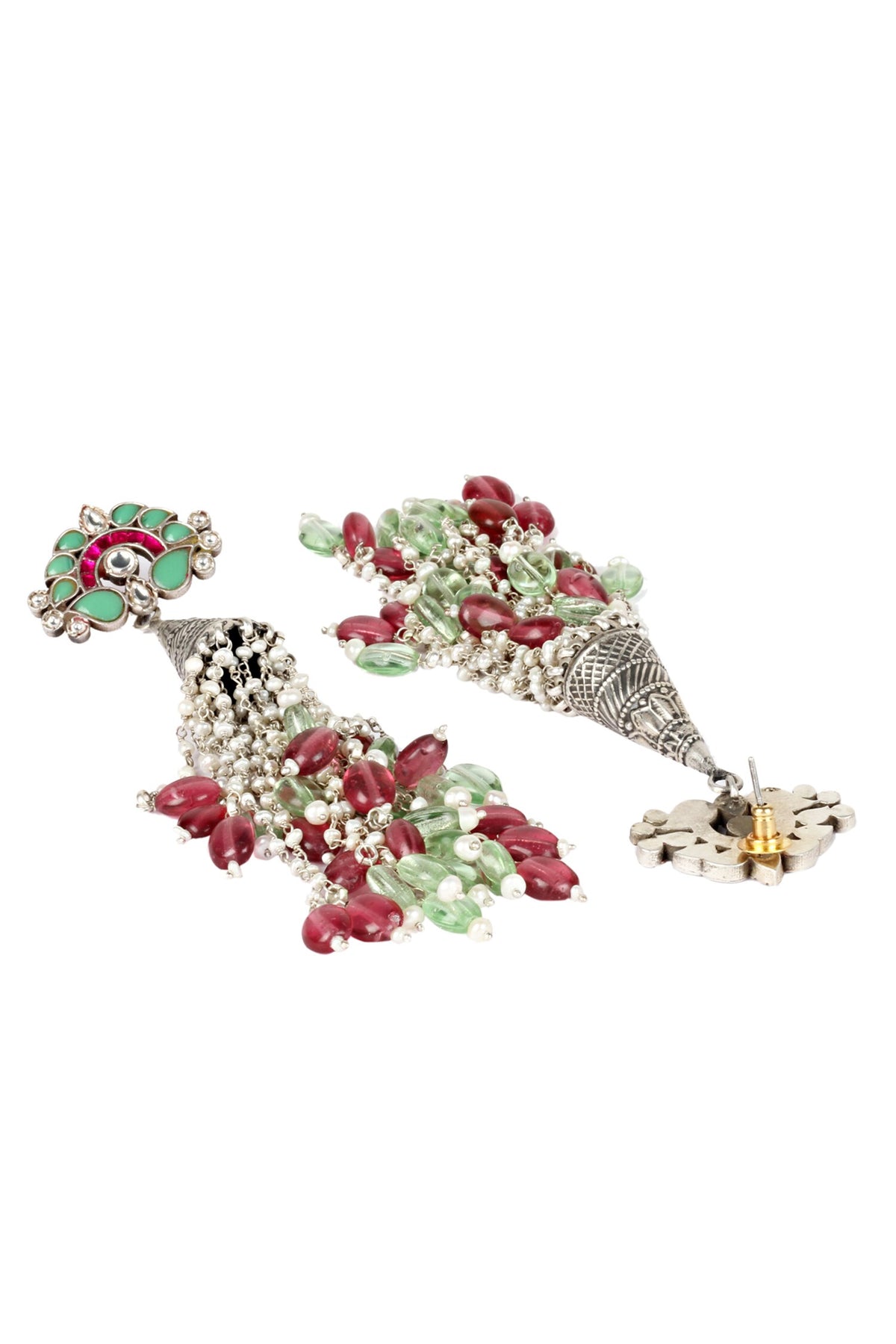 Handcrafted Kundan Long Jhumkas 
