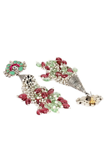 Handcrafted Kundan Long Jhumkas 