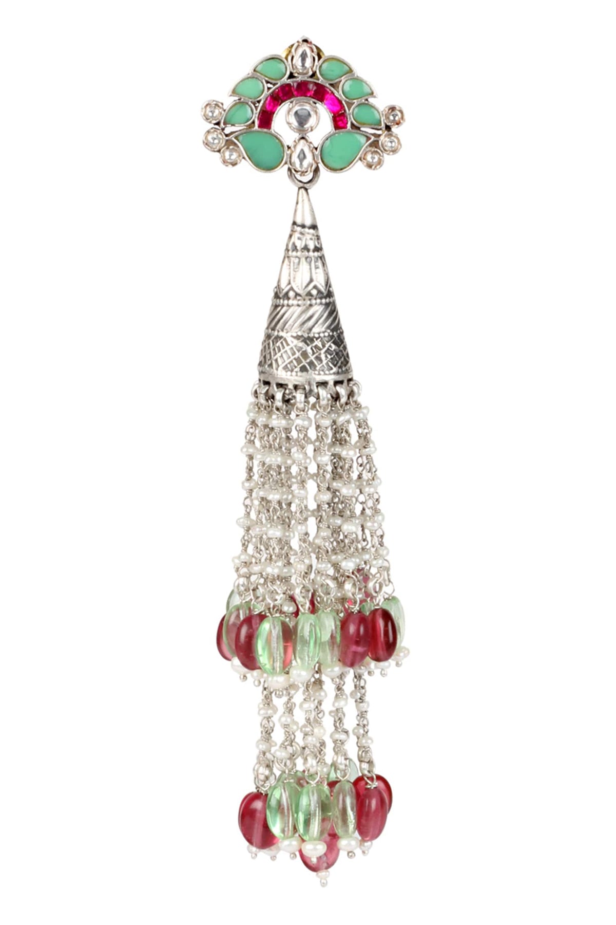 Handcrafted Kundan Long Jhumkas 
