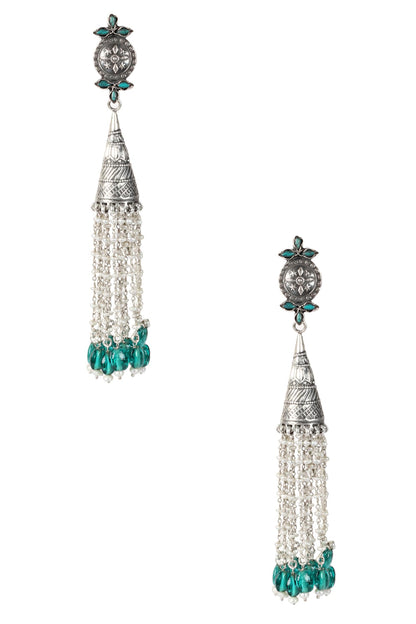 Handcrafted Tassel Long Jhumkas 