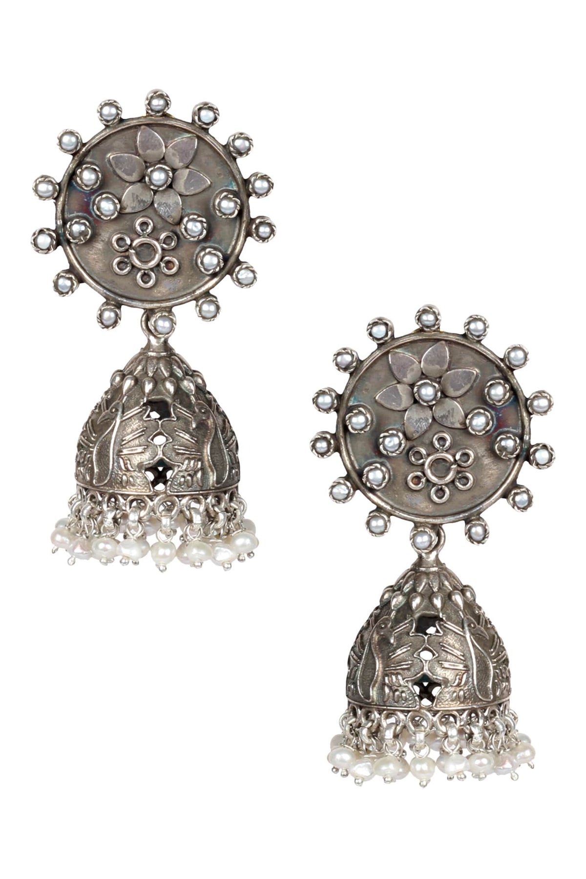 Handcrafted Bead Drop Jhumkas 