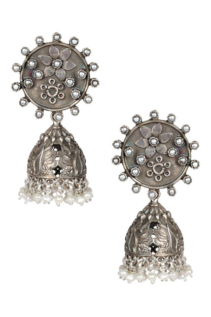 Handcrafted Bead Drop Jhumkas 