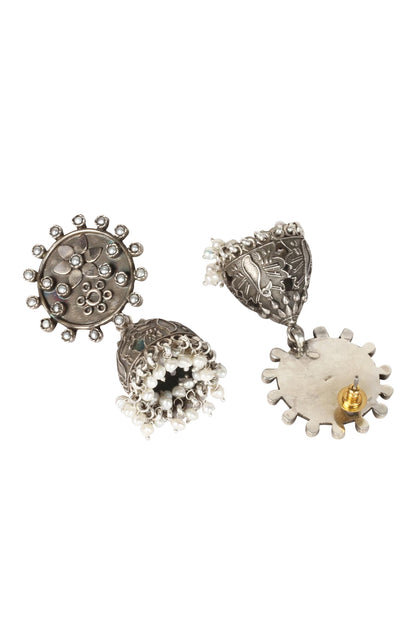 Handcrafted Bead Drop Jhumkas 