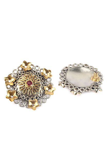 Floral Carved Studs 