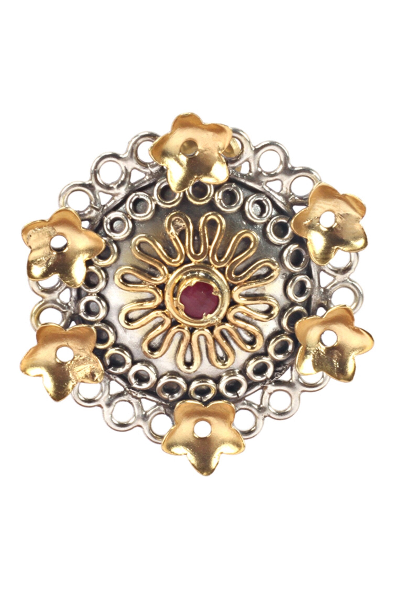 Floral Carved Studs 