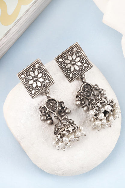 Bead Drop Jhumkas 