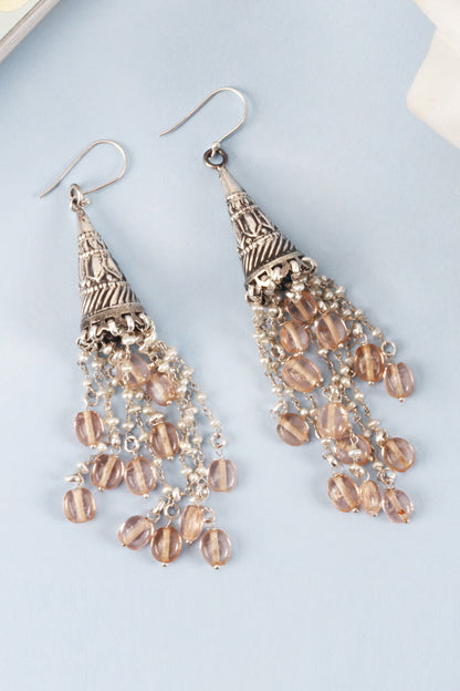 Handcrafted Bead Drop Dangler Earrings 