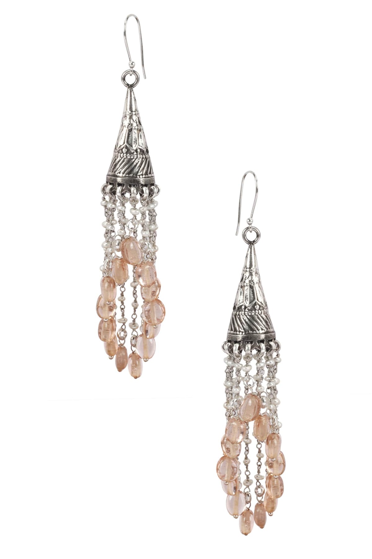 Handcrafted Bead Drop Dangler Earrings 