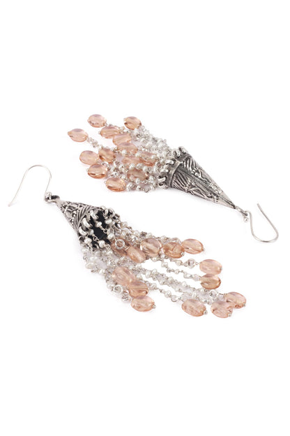Handcrafted Bead Drop Dangler Earrings 