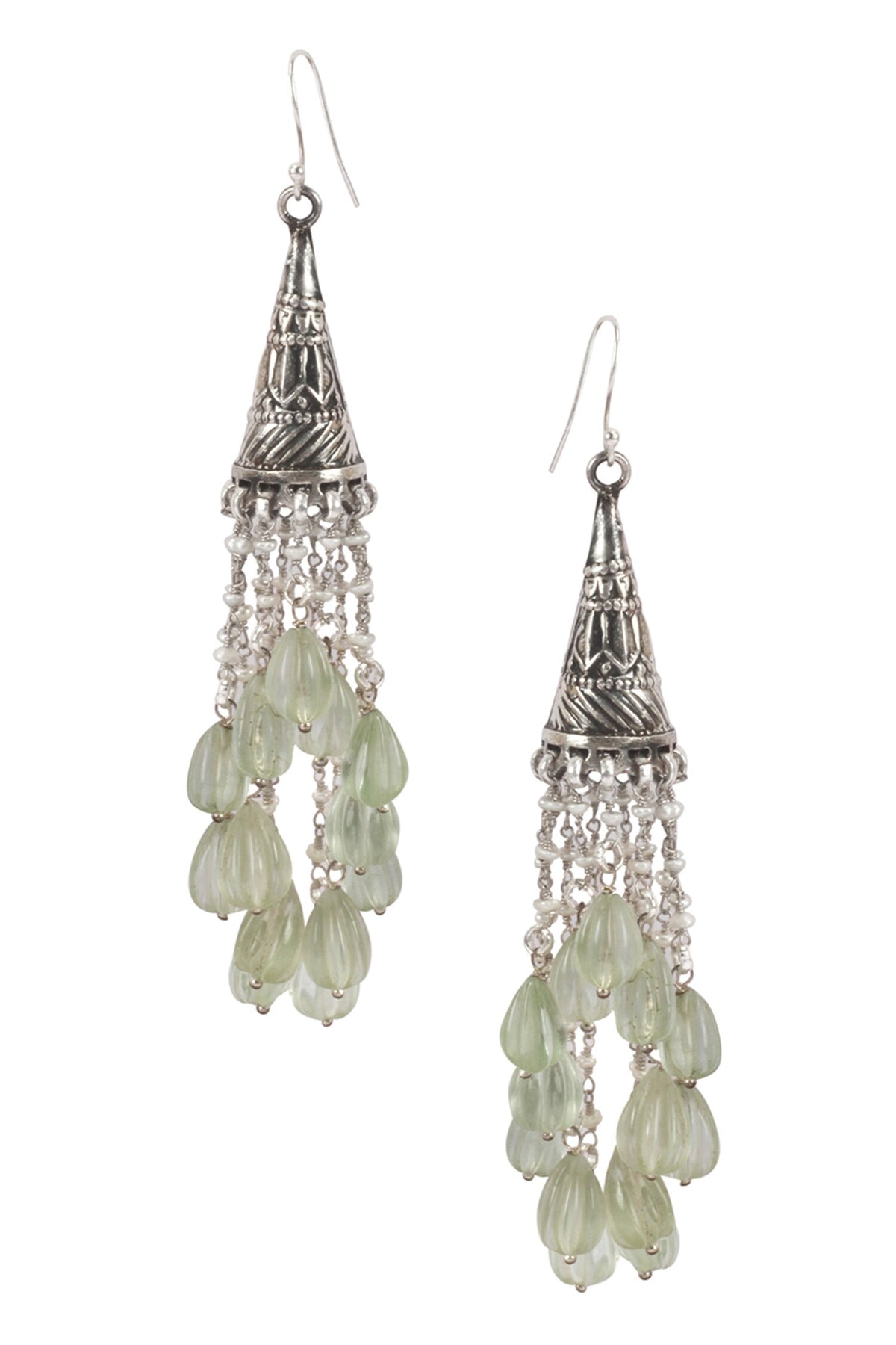 Handcrafted Bead Drop Dangler Earrings 