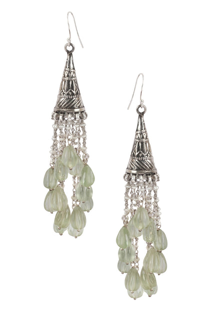 Handcrafted Bead Drop Dangler Earrings 