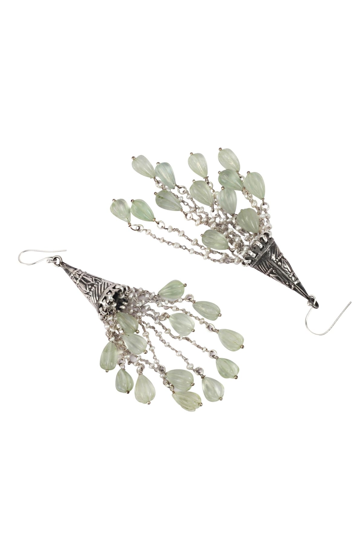 Handcrafted Bead Drop Dangler Earrings 