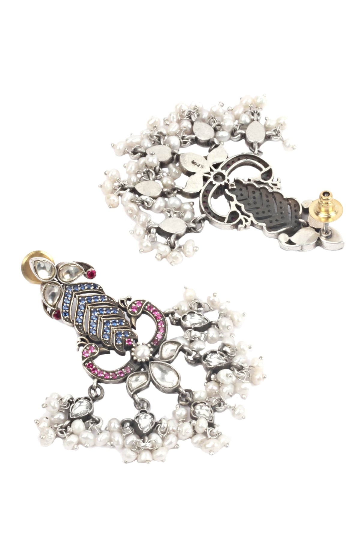 Handcrafted Bead Drop Dangler Earrings 