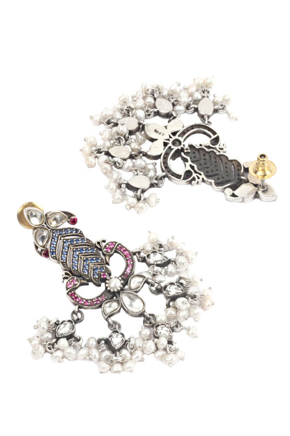 Handcrafted Bead Drop Dangler Earrings 