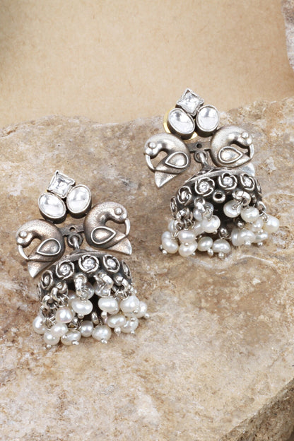 Handcrafted Bead Drop Jhumkas 