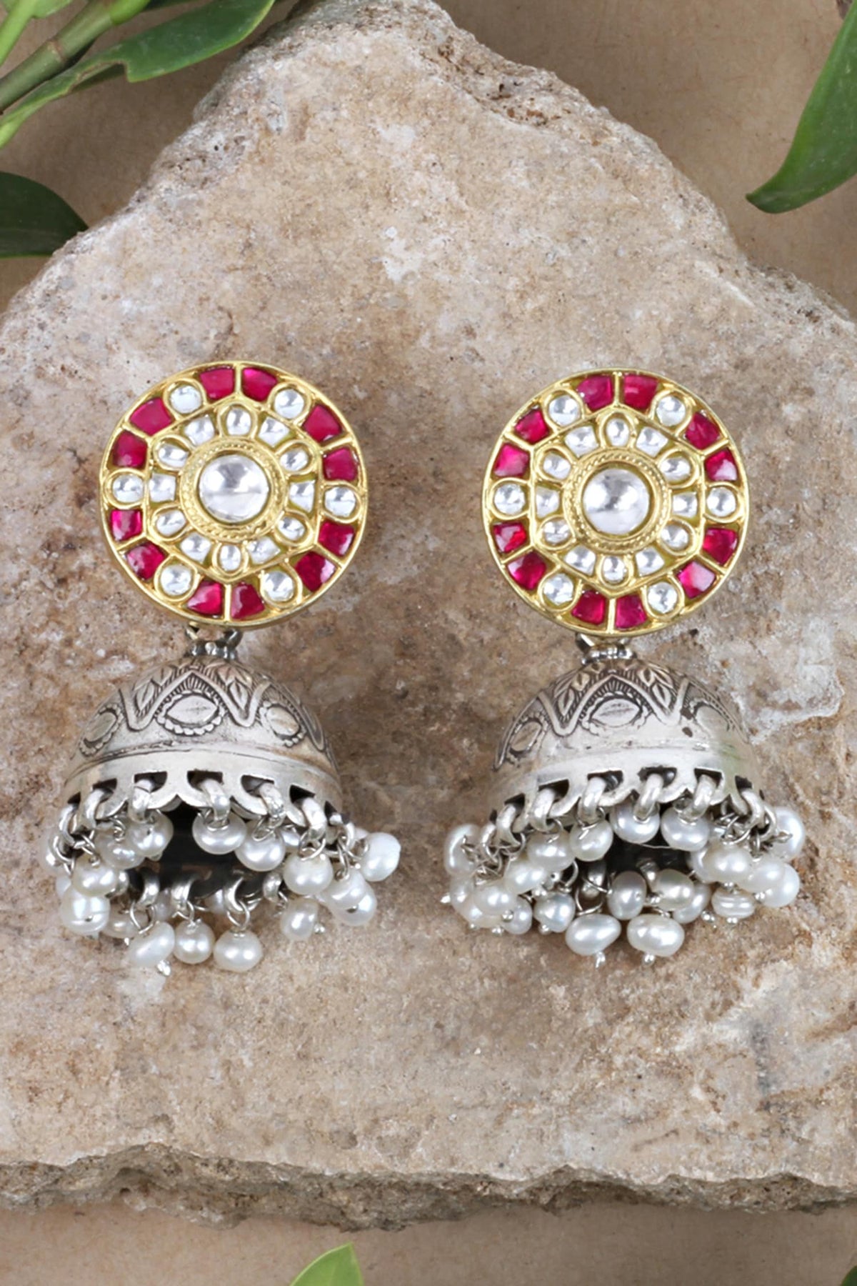 Handcrafted Bead Drop Jhumkas 