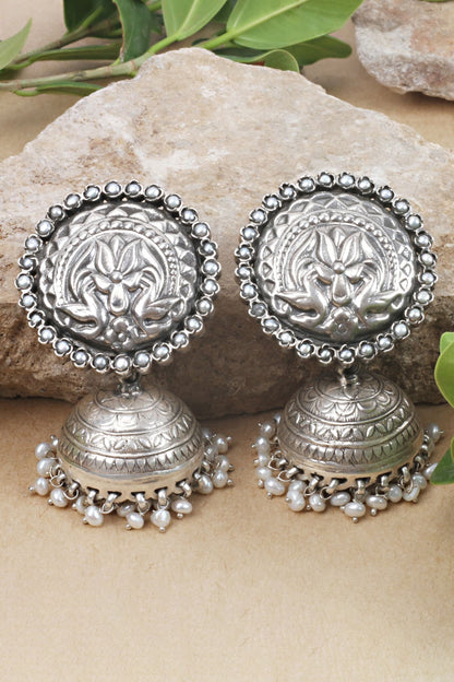 Handcrafted Bead Drop Jhumkas 