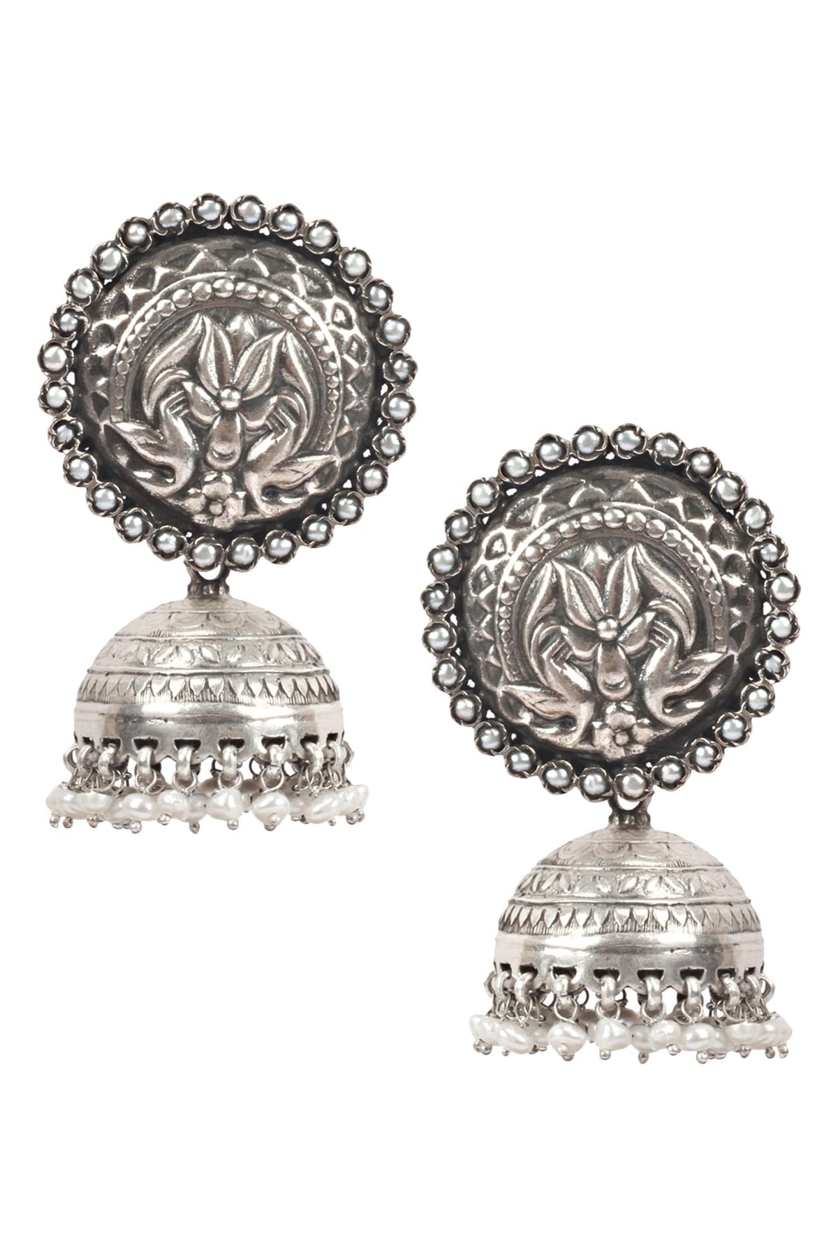 Handcrafted Bead Drop Jhumkas 