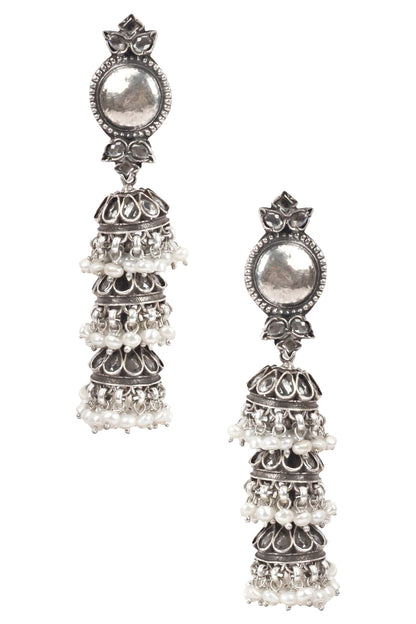 Handcrafted Bead Drop Earrings 