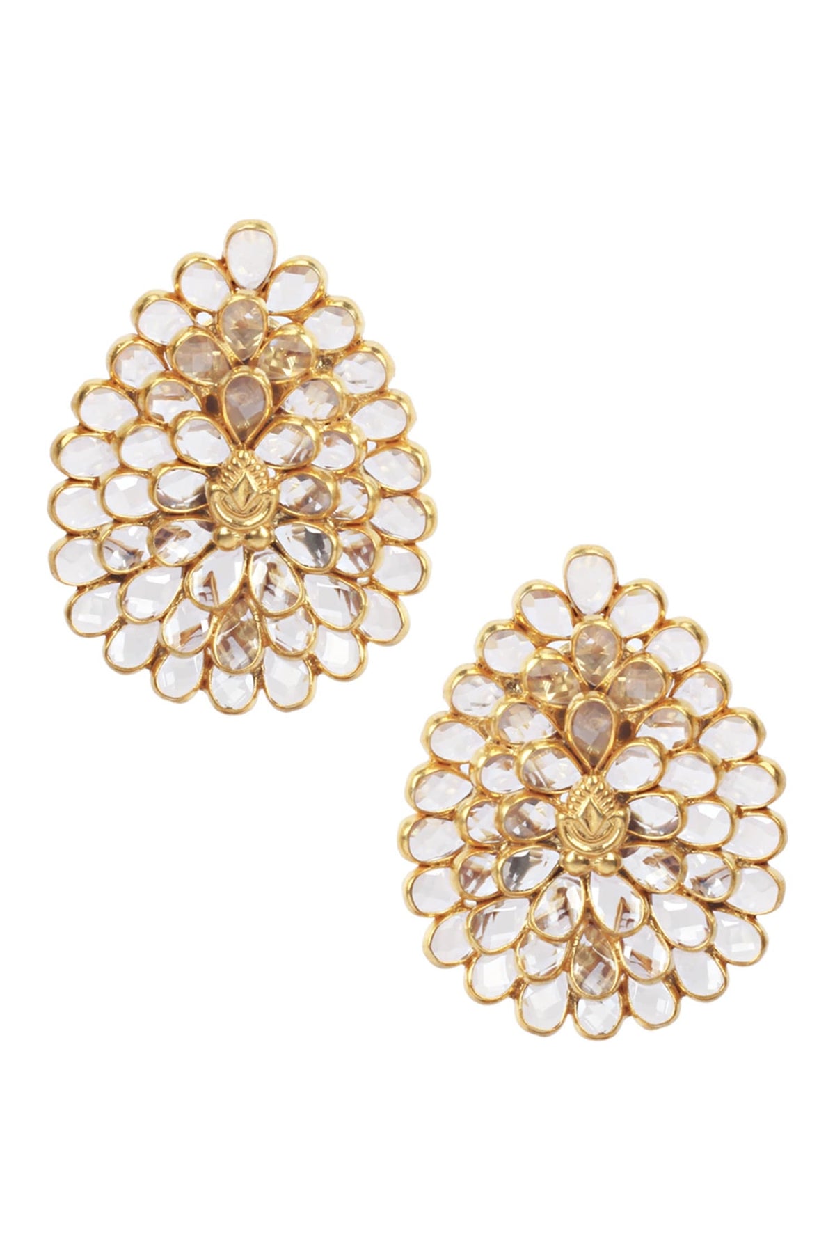 Handcrafted Leaf Studs 