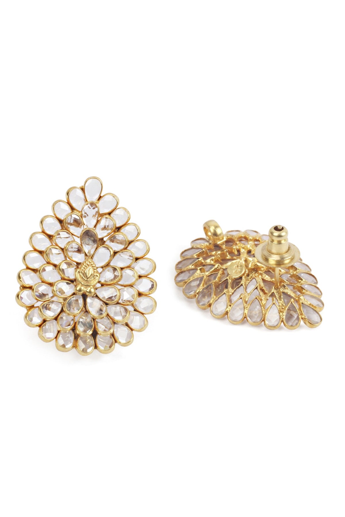 Handcrafted Leaf Studs 