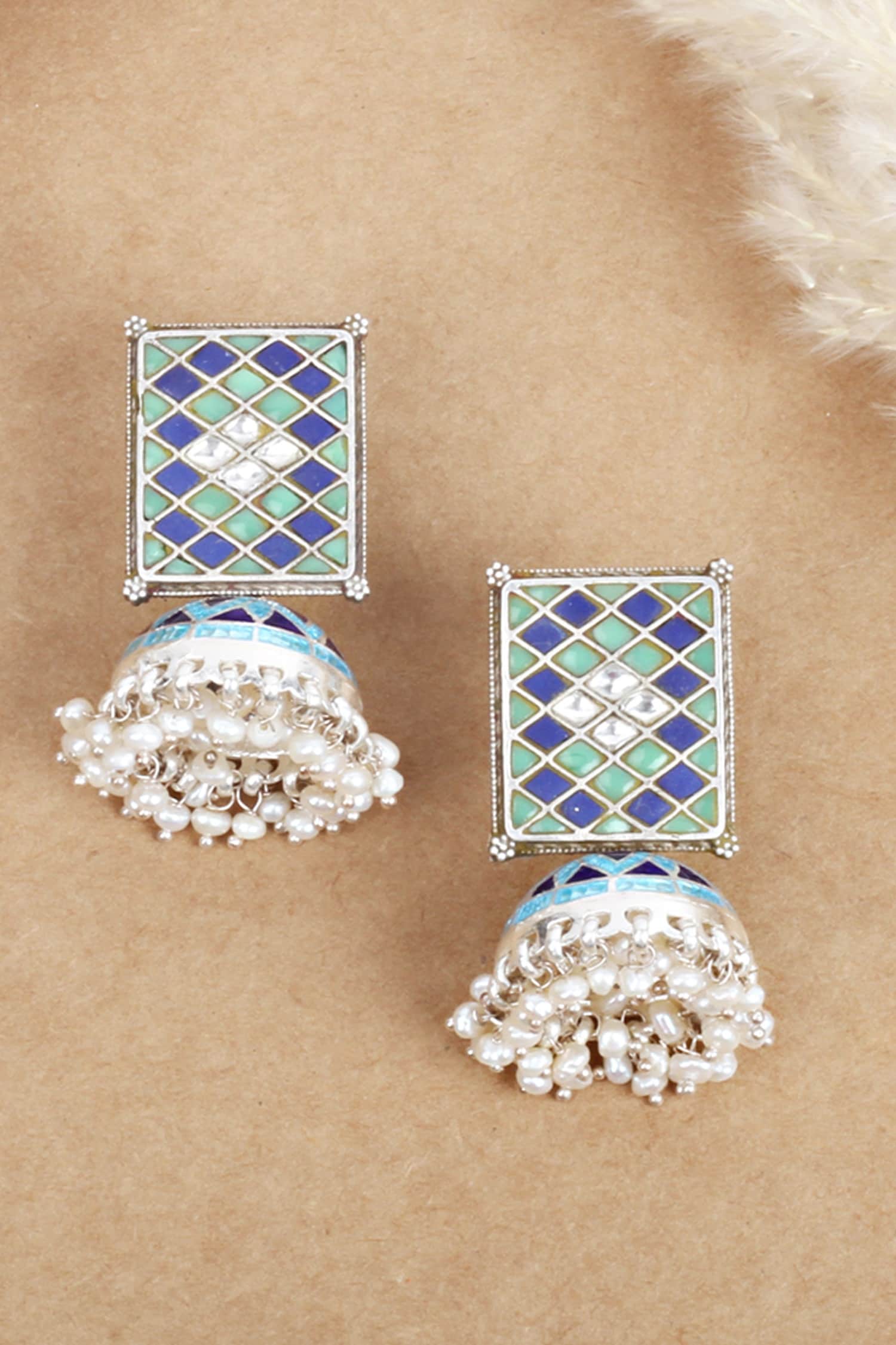 Bead Drop Jhumkas 