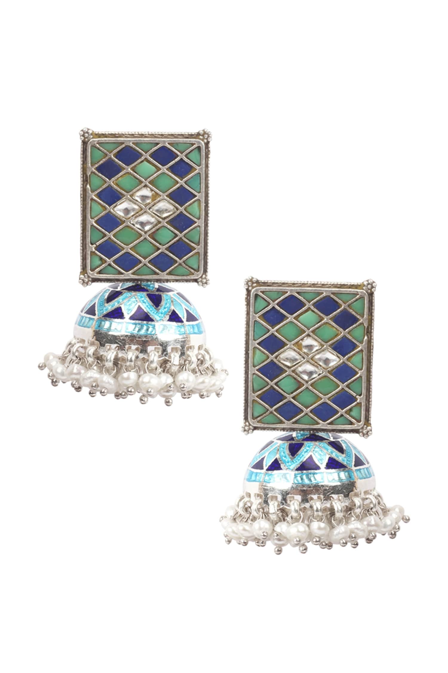 Bead Drop Jhumkas 