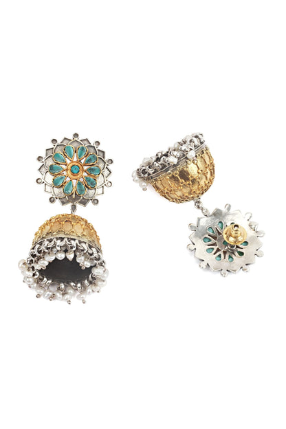 Floral Carved Jhumkas 