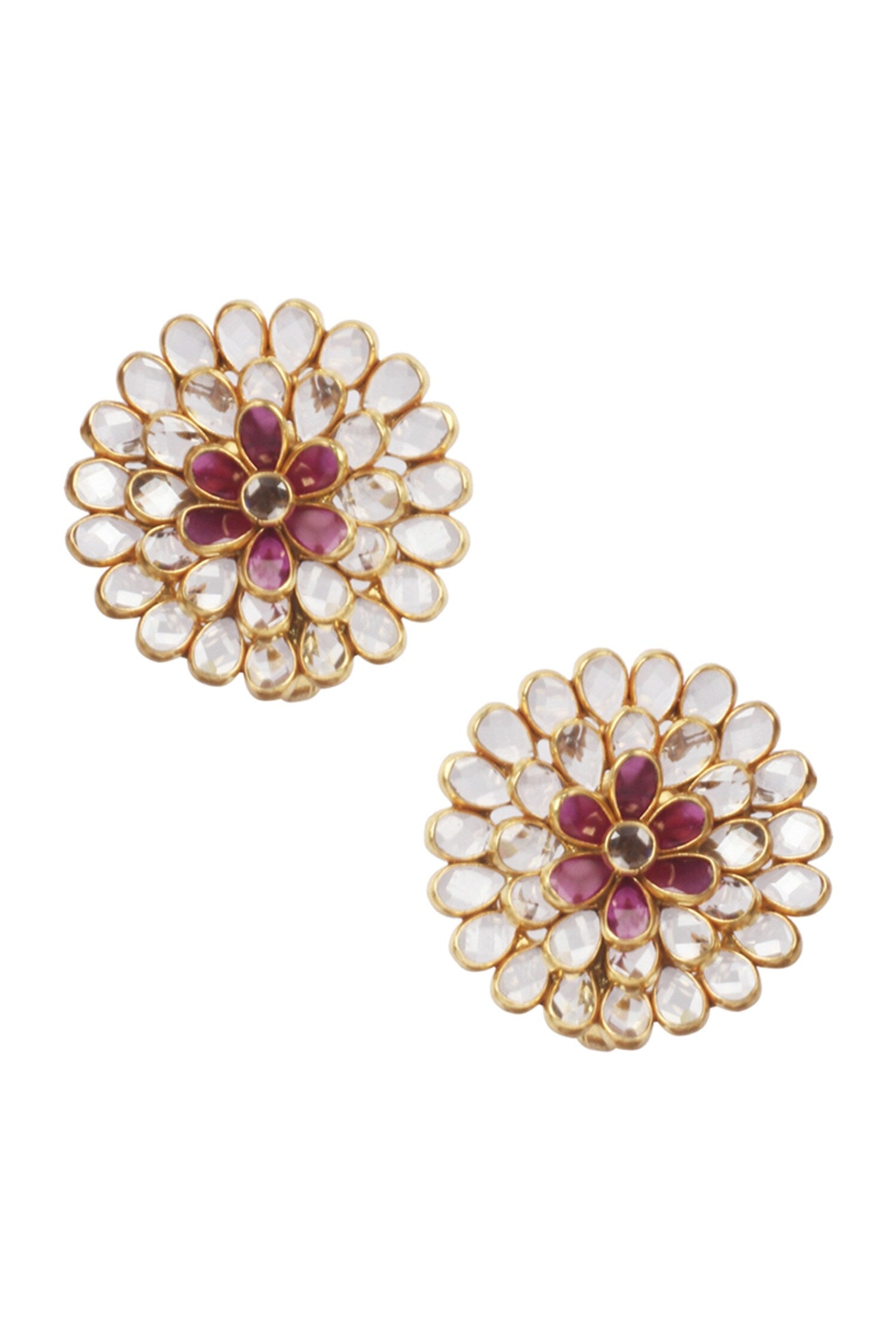 Floral Carved Studs 