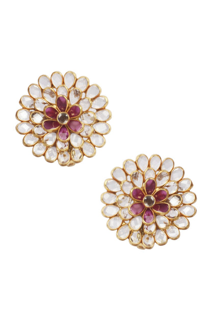 Floral Carved Studs 
