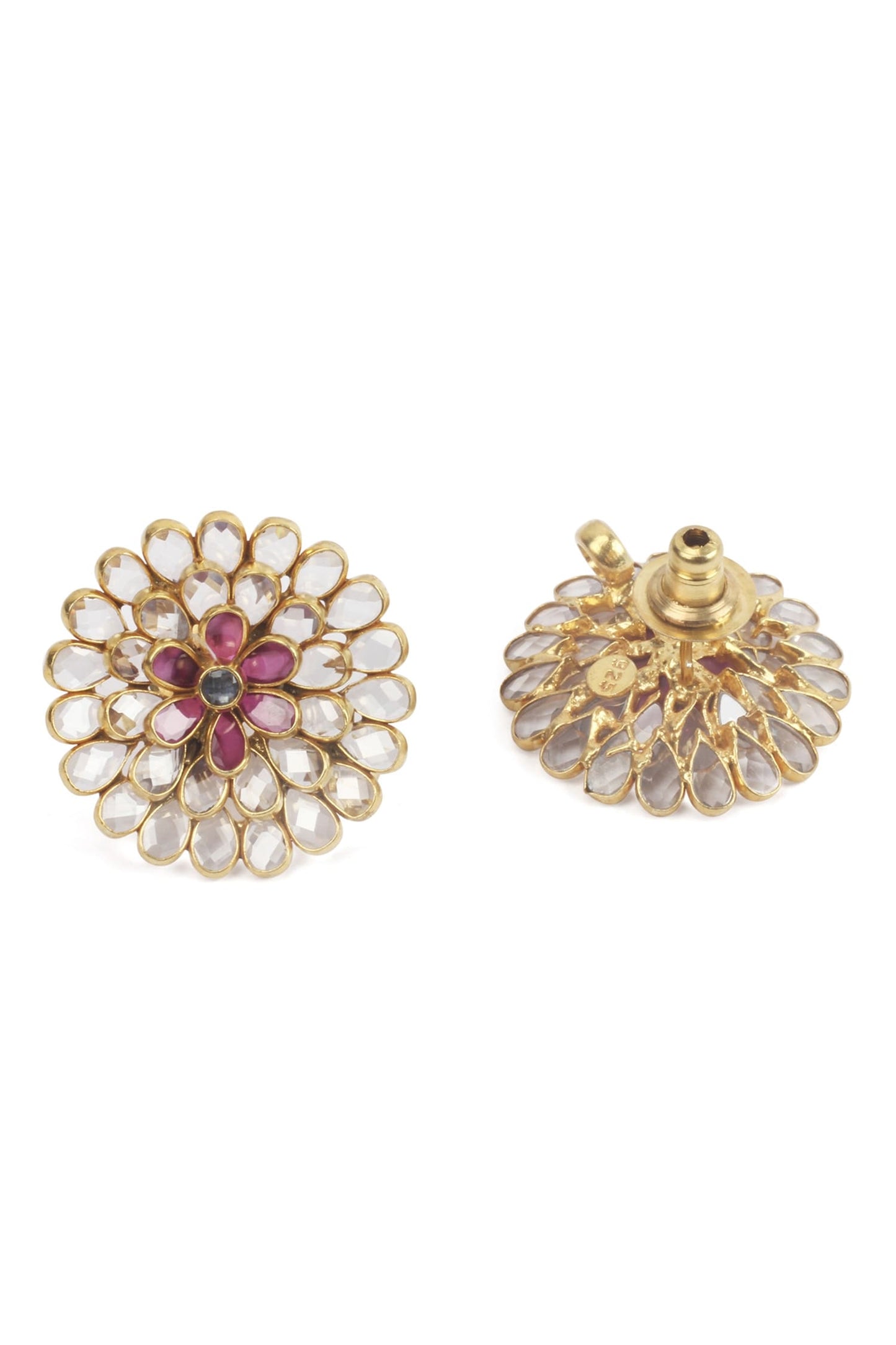 Floral Carved Studs 