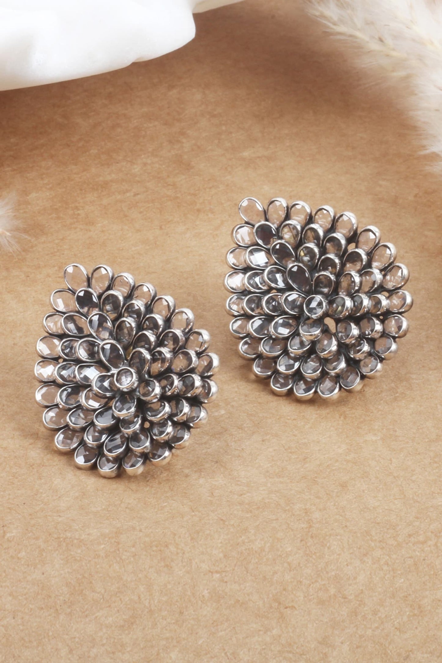 Leaf Carved Studs 