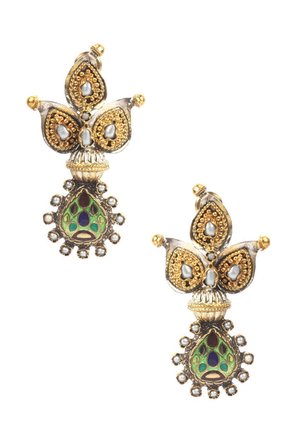 Carved Dangler Earrings 