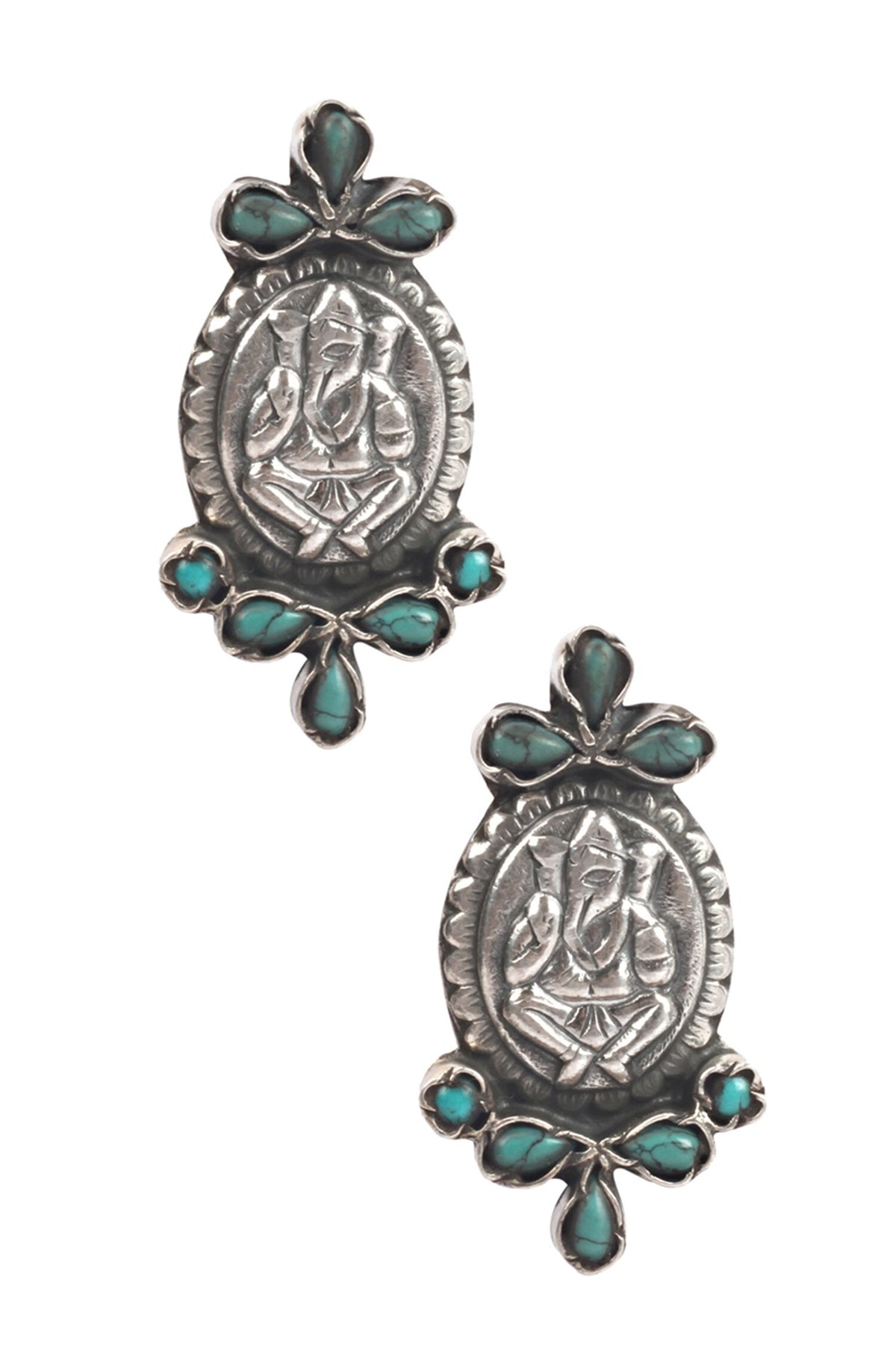 Temple Motif Handcrafted Earrings 